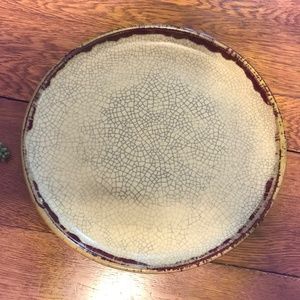 Vintage Pier 1 Crackle collection charger/plate
